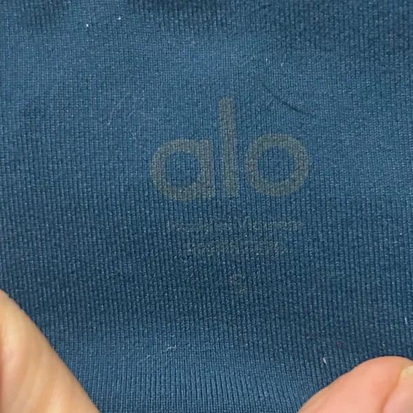 Alo Yoga Coast Leggings Blue Size Small Mesh Stirrup Athleisure Yoga Pilates - Image 5