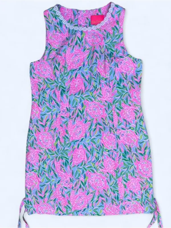 Lilly Pulitzer Mila Stretch Shift Dress Preppy Cruise Resort Garden Party 14 - Image 5