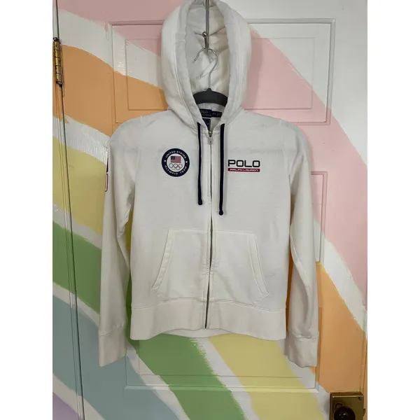 Polo Ralph Lauren Official Outfitter USA Olympic Team Rio 2016 Zip Hoodie M - Image 2