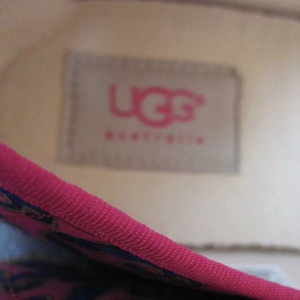 UGG Pink Print Slip on Shoes - Image 9