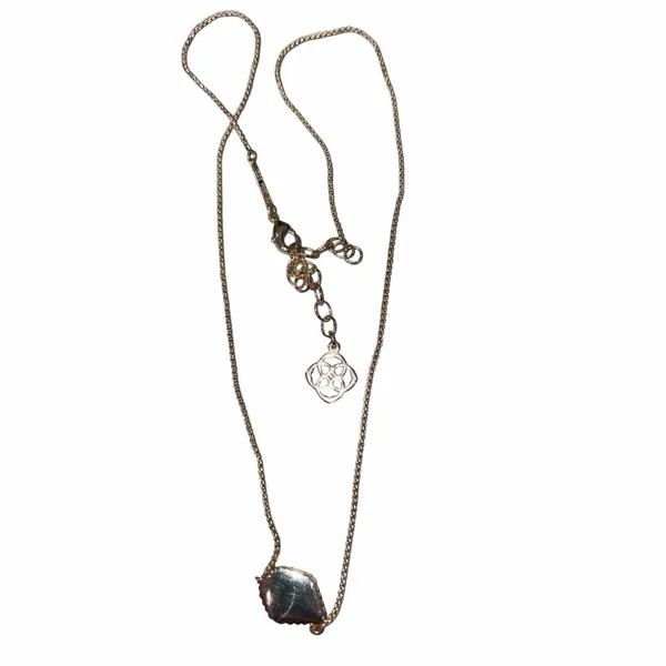 Kendra Scott Tess Gold Champagne Druzy Necklace - Image 6