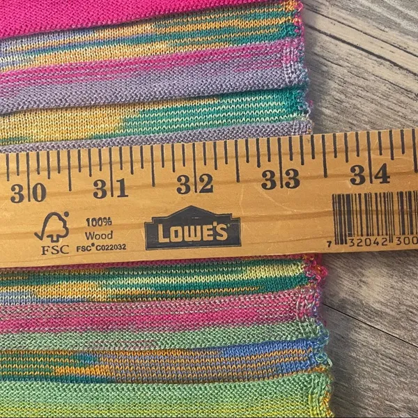 Anthropologie Daily Practice Cheap Shot Multicolor Rainbow Sweater Dress SMALL - Image 9