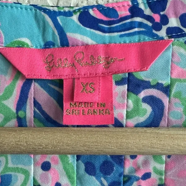 Lilly Pulitzer Chillylilly Seana Dress XS UPF50 Horizon Jungle Sunrise Oversized - Image 7