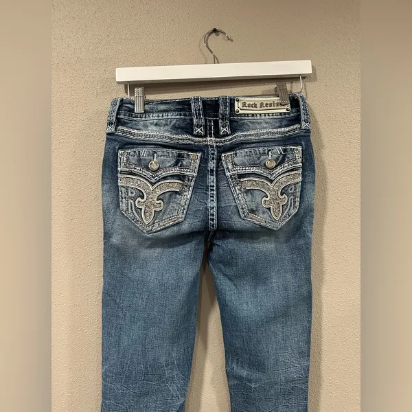 Rock Revival Beet Red Mid-Rise Skinny Stretch Jean - Image 7
