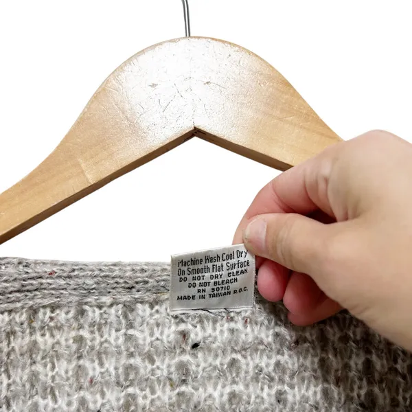 Vintage Ades of California Knit Wool Blend Cardigan Sz M - Image 3