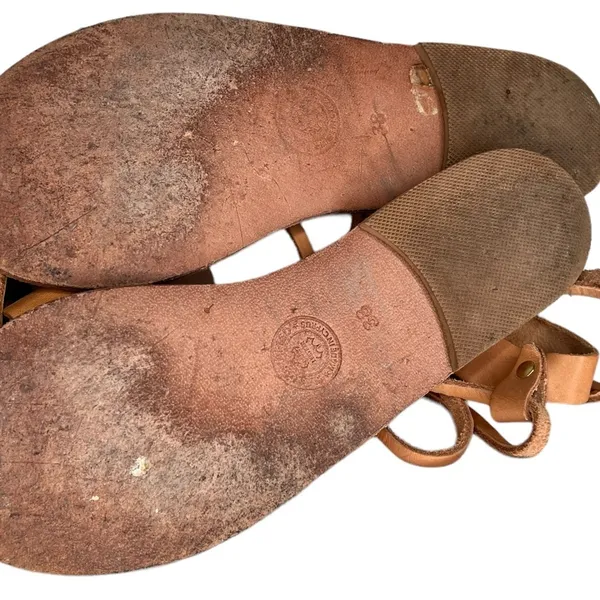 Sparta Novelty Lace‎ Up Leather Sandals - Image 3