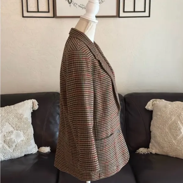 Women's Multicolor Plaid Blazer - Image 2