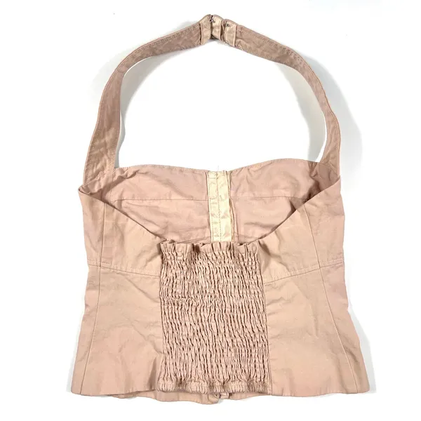 Zara Women XS Pink Halter Corset Top Coquette Balletcore Festival EUC - Image 3