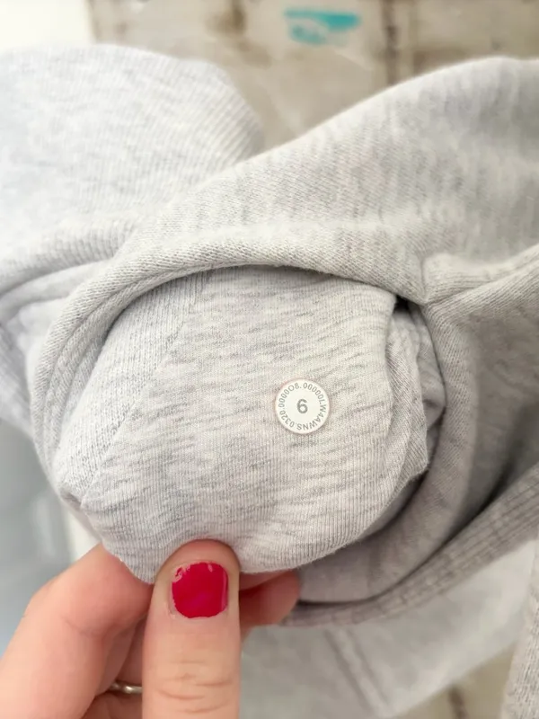 Lululemon Scuba Hoodie Light Cotton Fleece, Heathered Core Ultra Light Grey - Image 6