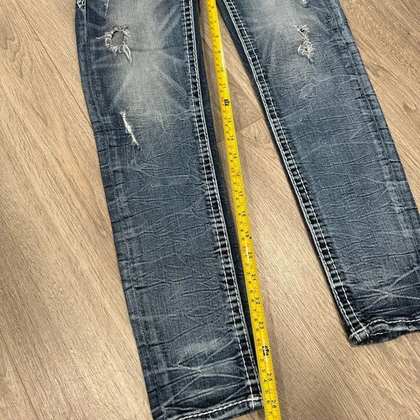 Rock Revival Beet Red Mid-Rise Skinny Stretch Jean - Image 12