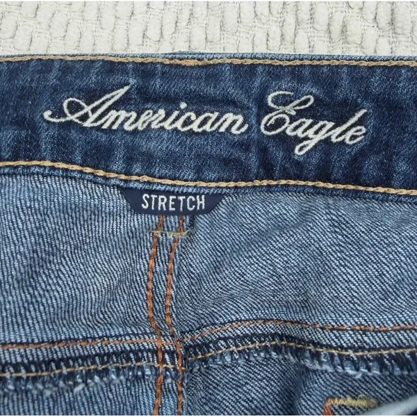 American Eagle Y2K Women's Low Rise Favorite Boyfriend Dark Wash Jeans Size 10 L - Image 4