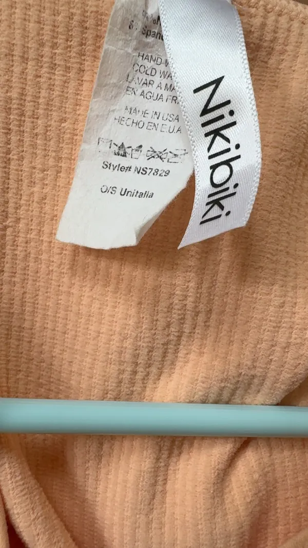 Orange/coral/peach Crop top Orange - Image 3