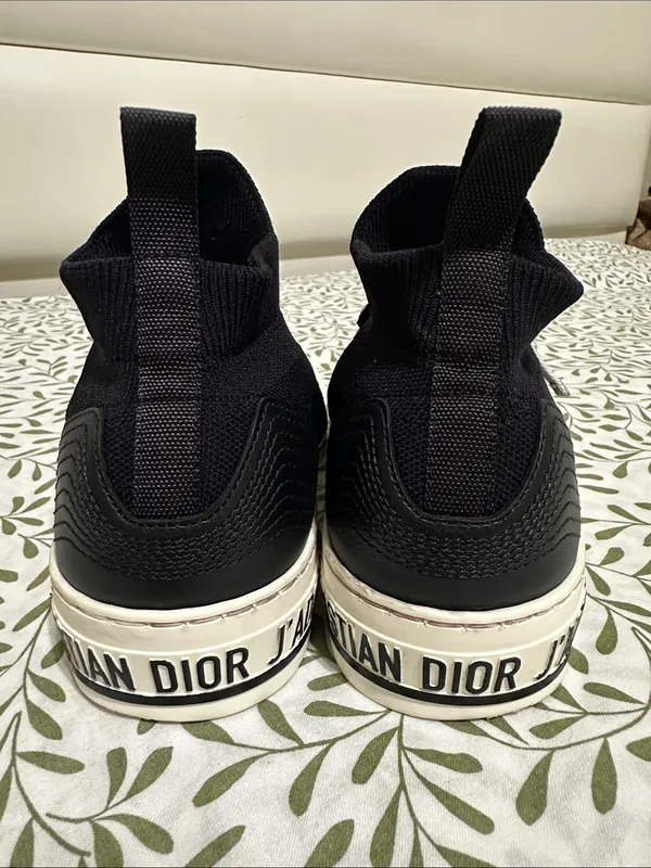Christian Dior Black & White J'Adior Lace-Up Platform Sneakers - Image 3