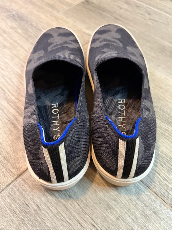 Rothy's Camo Original Slip On Sneakers Women 9.5 Comfort Shoe Washable Casual - Image 2