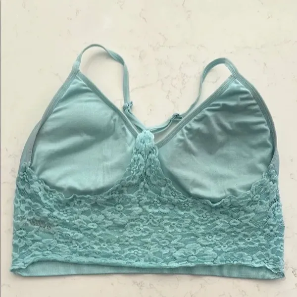 Light Blue Strappy Bralette. Size XL. International intimates. - Image 2