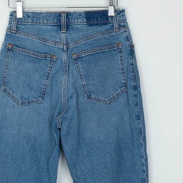 Abercrombie Fitch‎ Womens Curve Love 90s Straight Ultra High Rise Jeans Size 26S - Image 6