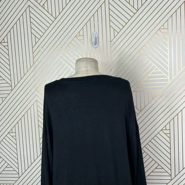 Aritzia Wilfred Free Black Jersey Knit Long‎ Sleeve Dress Size Small - Image 9