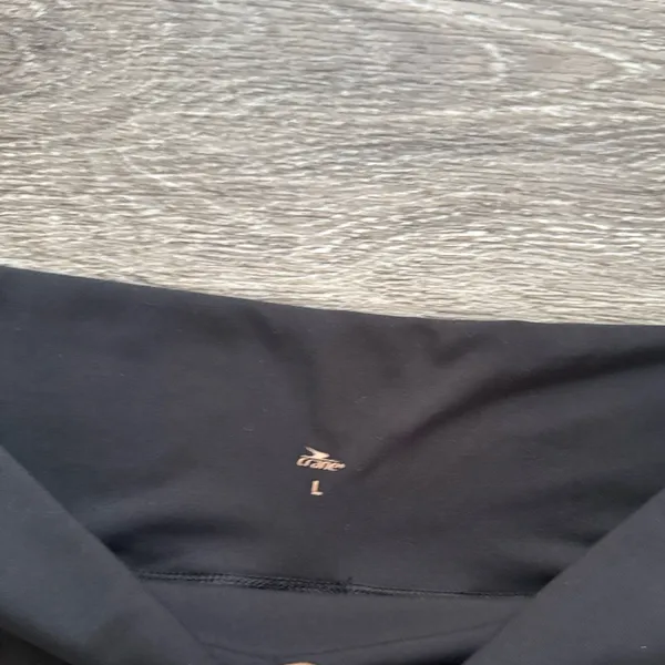 Women's Black Joggers Size Large High rise Stretchy Pants - Image 4