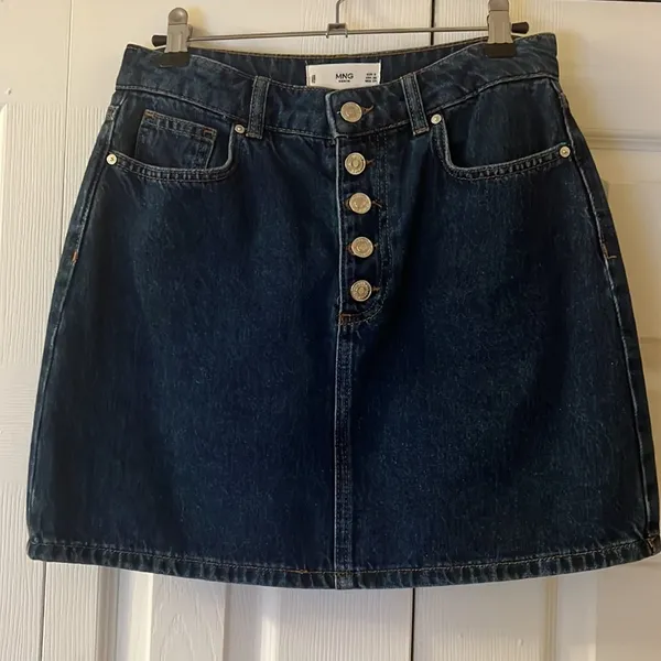 Mango Button denim miniskirt - Image 5
