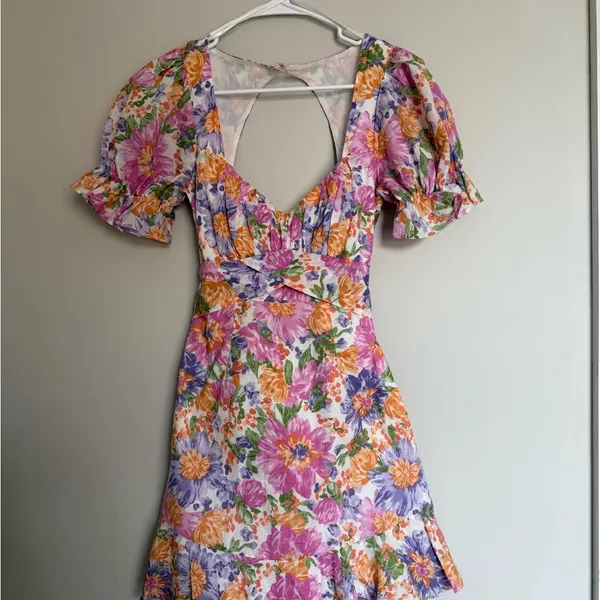 Hello Molly Multicolor Floral Midi Dress - Image 3