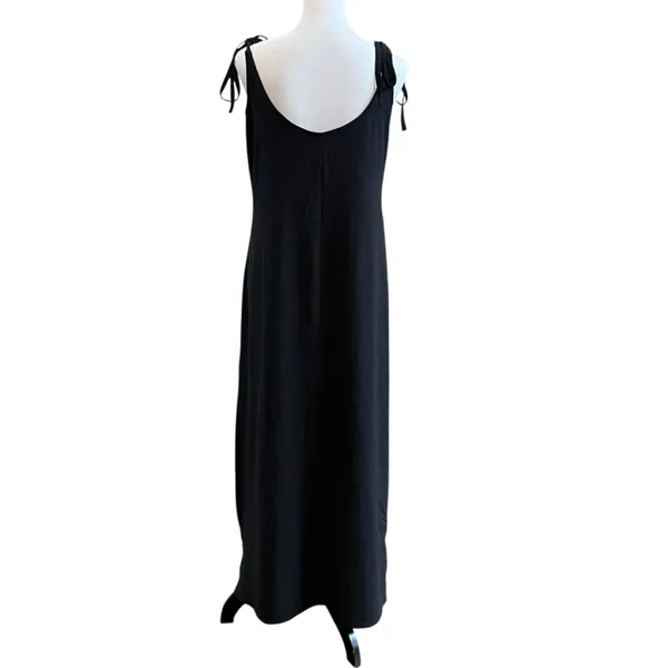 Lulus Maxi Dress Size Small Black Tank Minimalist Slinky Casual Beach Vacation - Image 6