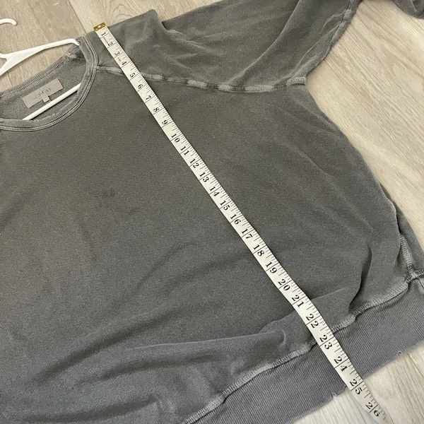 The Great. Sweatshirt crewneck distressed raglan unisex Gray (medium) loungewear - Image 8