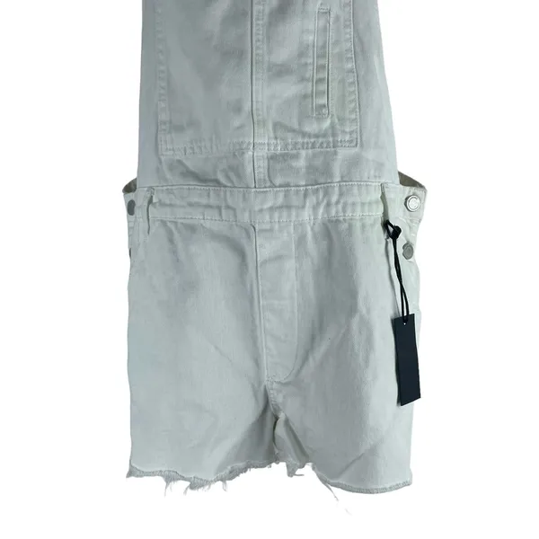 Blank NYC Side Low Cut Denim Shortall Lightbox White Size 31 - Image 8