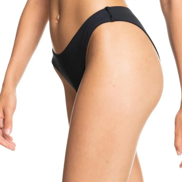 NWT Roxy Solid Beach Classics Regular High Leg Bikini Bottom,‎ Anthracite - Image 2