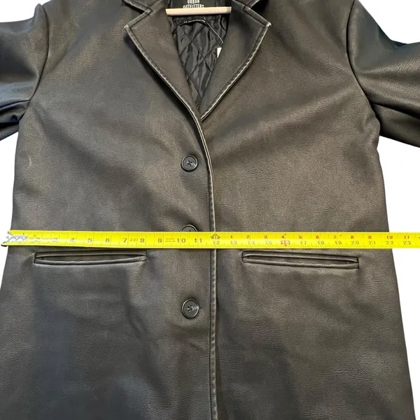 Urban Outfitters Oversized Faux Leather Blazer Jacket Size L Dad Grunge Punk - Image 7