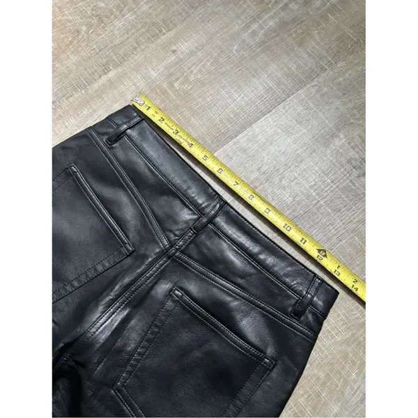 Aritzia Wilfred The Melina Pant Black Vegan Leather Pants Size 4 High Waisted - Image 14