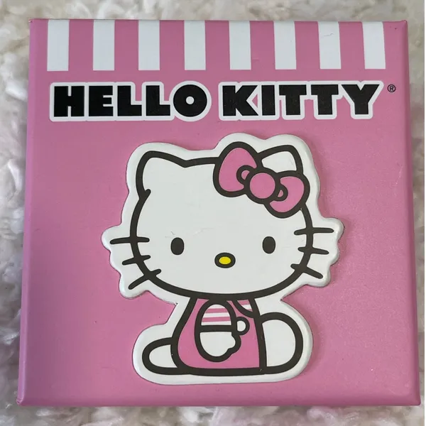 Sanrio Hello Kitty Brass Enamel Pink Ice Cream Cone Pendant Necklace NEW - Image 3