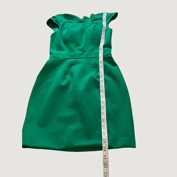 Sherri Hill Green Off The Shoulder Mini Cocktail Dress Size 0 Emerald Formal - Image 7