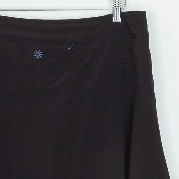 Athleta Womens‎ Athletic Skort Size 12 Black Tennis Golf Pickleball Athleisure - Image 5