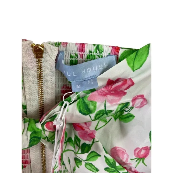 Hill House the Isabella Top pink roses Size M NWT - Image 4