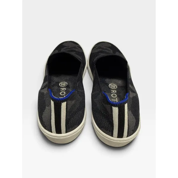 Rothy's The Sneaker Gray Black Camo Slip On Shoes Women's Size 6 Washable - Image 7