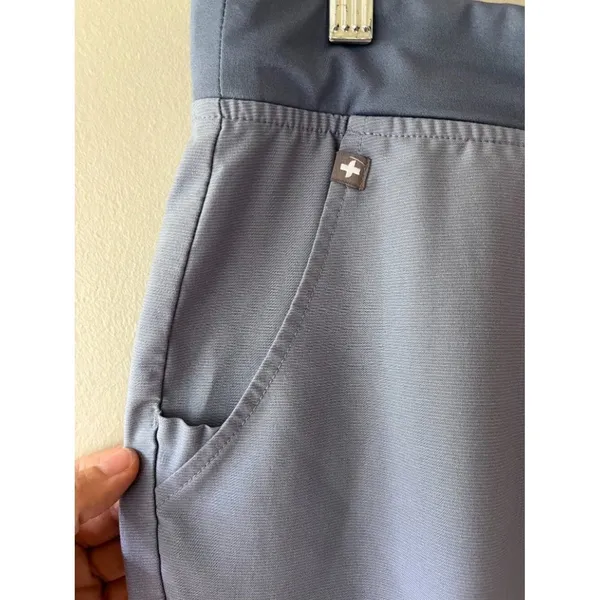 FIGS Sz M Jogger Scrubs Pants Pull On 6 Pockets Ribbed Anti-Wrinkle - Image 4