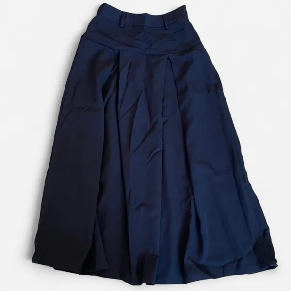 Halara High Waisted Side Zipper Solid Pleated Casual Midi Skirt XS New - Image 2