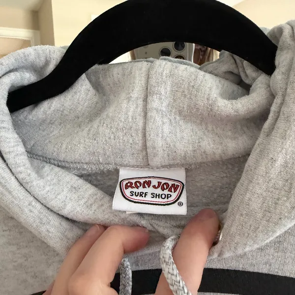 Ron Jon Light Gray Surf Shop Hoodie - Image 5