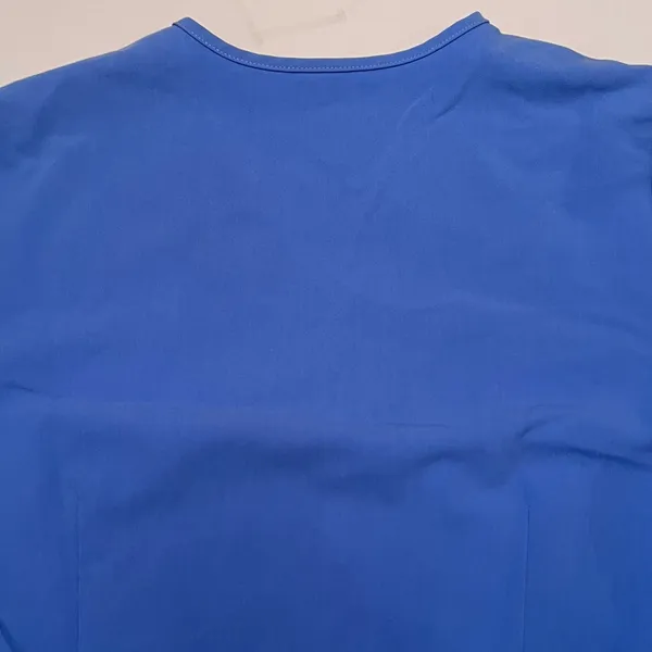 FIGS‎ SCRUBS Ceil Blue Catarina One-Pocket Scrub Top Embroidered "M." Size Small - Image 6