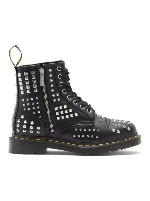 Dr. Martens 1460 Black Atlas Studded Zip Boots Women’s 7 UK 5 NWOB - Image 4