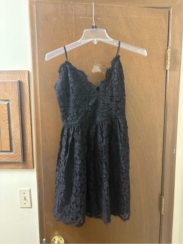 NWT NBD Black Lace Mini Dress - Image 3