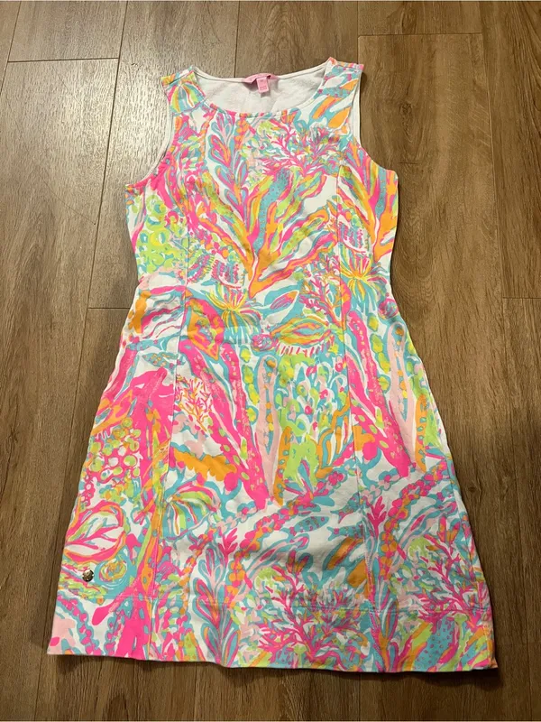 LILLY PULITZER Whiting Shift Mini Dress in Scuba To Cuba - Image 3