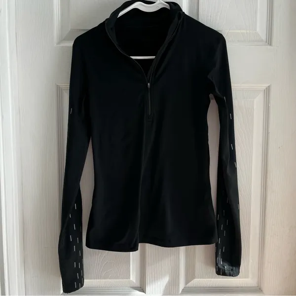 Nike Long Sleeve Running Pullover Zip Up Performance Size Small - Image 3