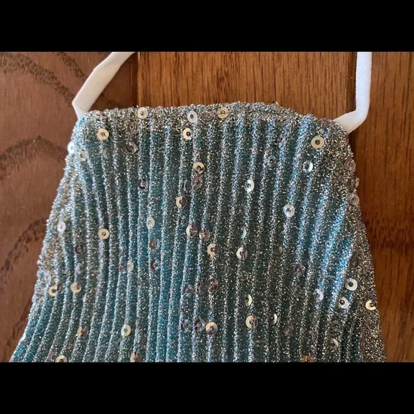 Sequin Mask Adjustable‎ Blue NWT - Image 8