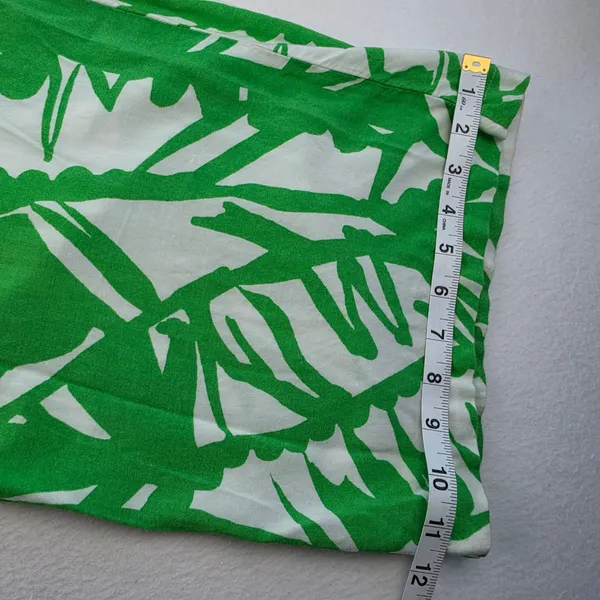 Lilly Pulitzer for Target Green Tropical Palm Leaf Wide Leg Beach Pants XXL - Image 12
