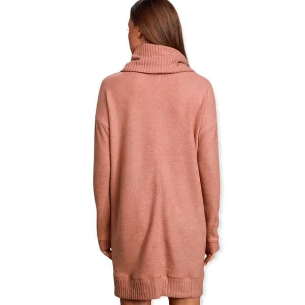 NWT * LULU'S Autumn Daze Mauve Pink Cowl Neck Long Sleeve Sweater Dress - Image 6