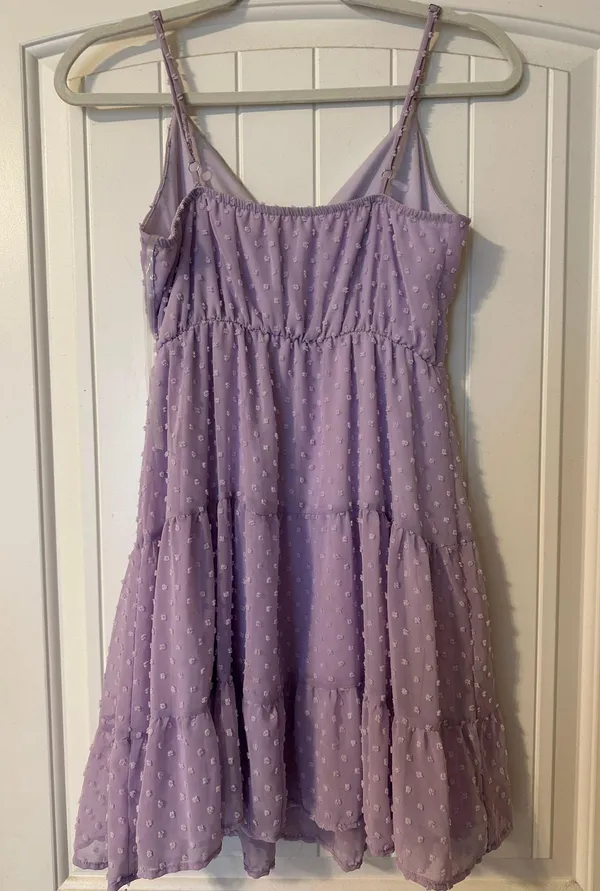 Peach Love Lilac Purple Sundress - Image 2