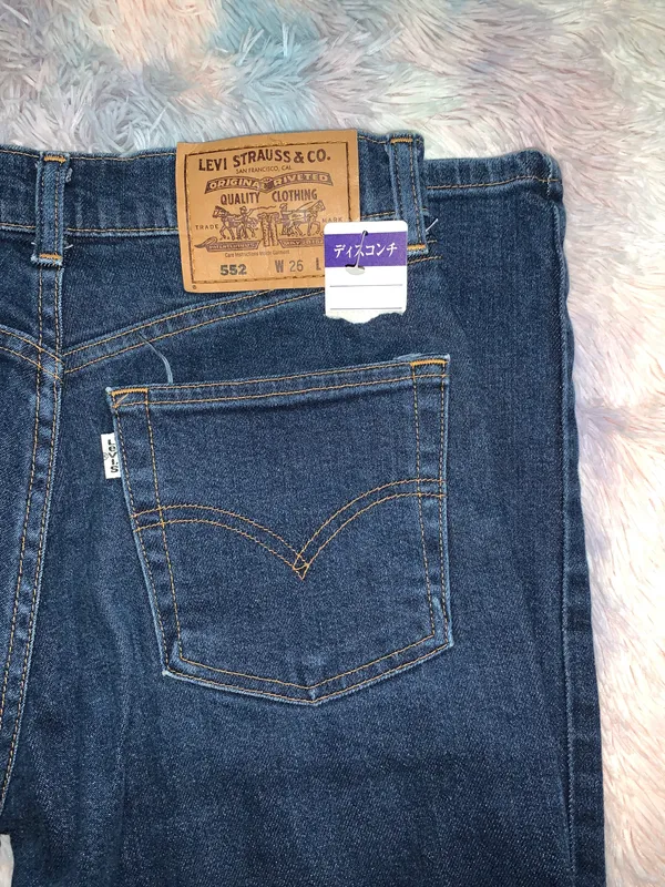 Levi's Dark Wash Mom Jeans - Image 4
