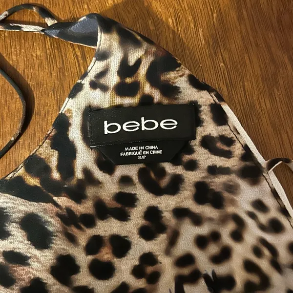 Woven Leopard Strap Back Tank Top - Image 5