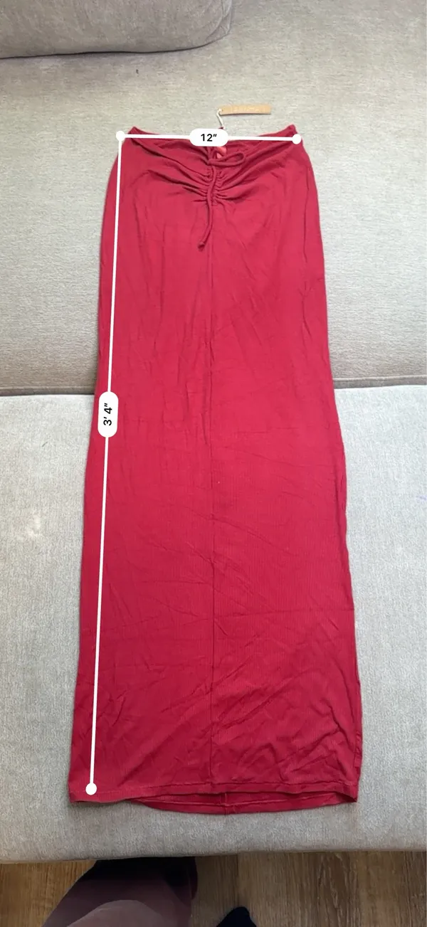 Skims Soft Lounge Maxi Skirt Women’s Red Brick - Image 3